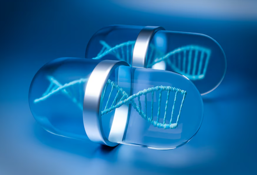 Doctor explaining Preimplantation Genetic Testing (PGT) to patients in a fertility clinic, with a focus on embryo testing.